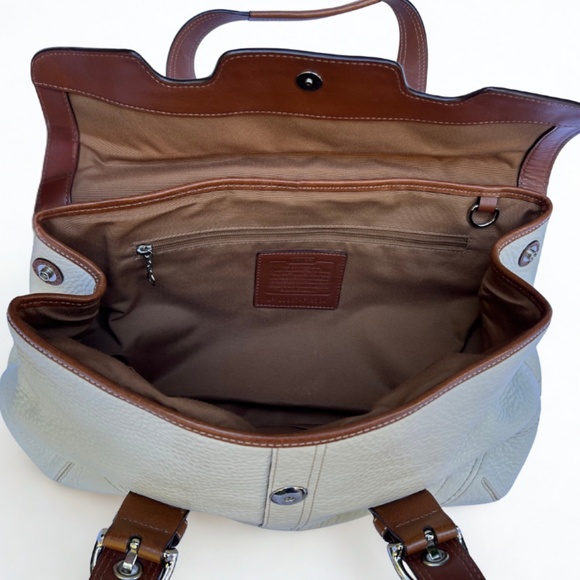 COACH Soho Hampton Flap Handbag | Warm White - Picture 2 of 3